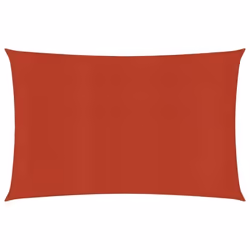 vidaXL Voile d'ombrage 160 g/m² Rouge 2x5 m PEHD - TU