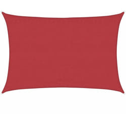 Vidaxl - Voile d'ombrage 160 g/m² Rouge 4x6 m pehd
