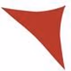vidaXL Voile d'ombrage 160 g/m² Rouge 3,5x3,5x4,9 m PEHD - TU