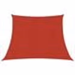 vidaXL Voile d'ombrage 160 g/m² Rouge 3/4x3 m PEHD - TU