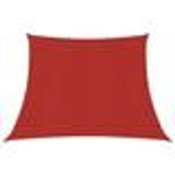 vidaXL Voile d'ombrage 160 g/m² Rouge 3/4x3 m PEHD - TU