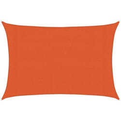 Voile d'ombrage 160 g/m² rectangulaire orange 3x4,5 m pehd Vidaxl