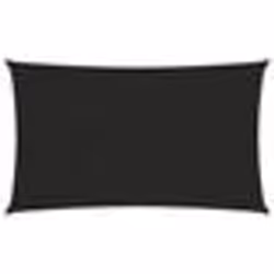 vidaXL Voile d'ombrage 160 g/m² Noir 2x5 m PEHD - TU