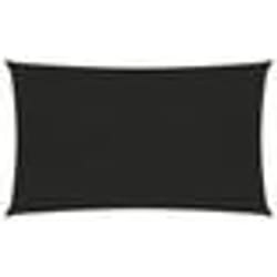 vidaXL Voile d'ombrage 160 g/m² Noir 2,5x5 m PEHD