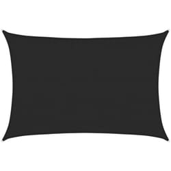 Vidaxl - Voile d'ombrage 160 g/m² Noir 3,5x4,5 m pehd