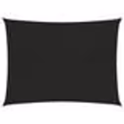 vidaXL Voile d'ombrage 160 g/m² Noir 5x6 m PEHD
