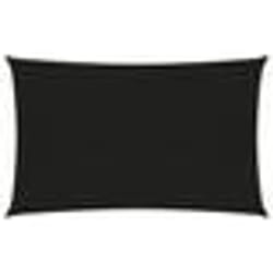 vidaXL Voile d'ombrage 160 g/m² Noir 5x7 m PEHD