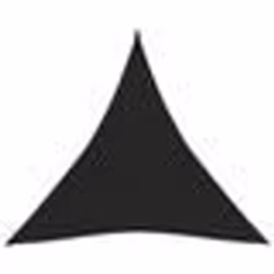 vidaXL Voile d'ombrage 160 g/m² Noir 3,6x3,6x3,6 m PEHD - TU