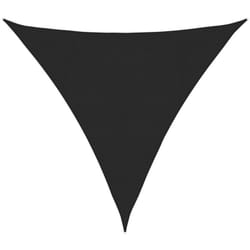 vidaXL Voile d'ombrage 160 g/m² Noir 4,5x4,5x4,5 m PEHD - TU