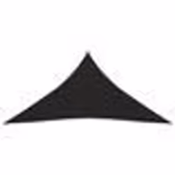 vidaXL Voile d'ombrage 160 g/m² Noir 5x6x6 m PEHD - TU
