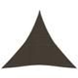 vidaXL Voile d'ombrage 160 g/m² Marron 3,6x3,6x3,6 m PEHD - TU