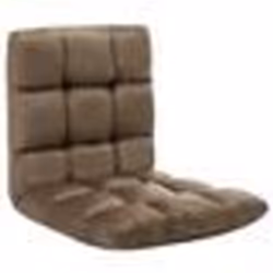 vidaXL Chaise pliable de sol Taupe Microfibre - TU