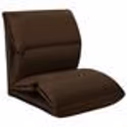 vidaXL Chaise pliable de sol Marron Microfibre - TU
