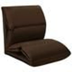 vidaXL Chaise pliable de sol Marron Microfibre - TU