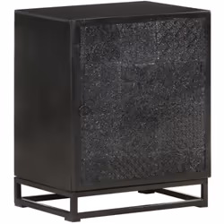 Ajoutez un look accrocheur à votre chambre à coucher avec cette table de chevet classique en bois. Elle peut également être u ...