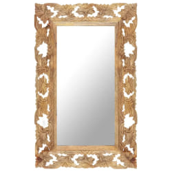 vidaXL Miroir marron 80x50 cm Bois de manguier