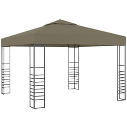 vidaXL Chapiteau de jardin 3x3 m Taupe 180 g/m² - TU