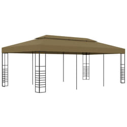 Vidaxl - Belvédère 6x3x2,7 m Taupe 180 g/m²
