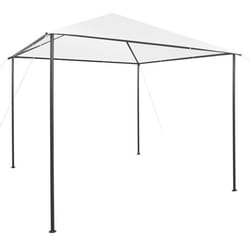 vidaXL Tonnelle 3x3x2,9 m Blanc 180 g/m² - TU