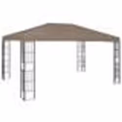 vidaXL Belvédère 4x3 m Taupe - TU