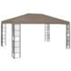 vidaXL Belvédère 4x3 m Taupe - TU