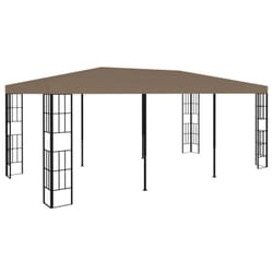 Vidaxl - Belvédère 6x3 m Taupe