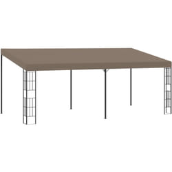 Vidaxl - Belvédère mural 6x3 m Taupe Tissu