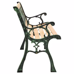 VidaXL 312031 banc de jardin Bois, Fer, Polyvinyl chloride (PVC)