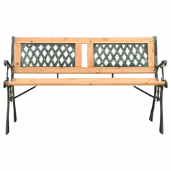 VidaXL 312033 banc de jardin Bois, Fer, Polyvinyl chloride (PVC)