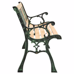 VidaXL 312033 banc de jardin Bois, Fer, Polyvinyl chloride (PVC)