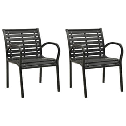 VidaXL 312034 chaise d'extérieur Terrace Plastique, Acier Noir