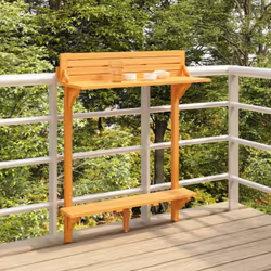 La table de bar en bois est un supplément pratique et décoratif à votre espace de vie extérieur ! Cette table de bistro est f ...