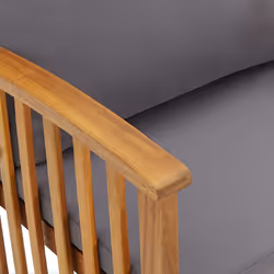 VidaXL 310258 chaise d'extérieur Terrace Siège rembourré Bois d'acacia Gris - Vue supplémentaire 6