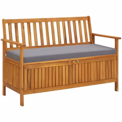 Ce banc de rangement simple en bois dégage un charme rustique et est destiné à être un excellent supplément à votre décoratio ...