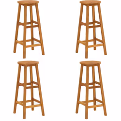 Cet ensemble de chaises de bar en bois est idéal pour vous converser avec votre ami ou tout simplement profiter du bain de so ...