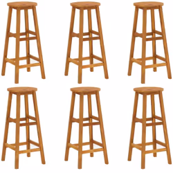 Cet ensemble de chaises de bar en bois est idéal pour vous converser avec votre ami ou tout simplement profiter du bain de so ...