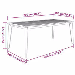 VidaXL 310304 table de jardin - Vue supplémentaire 5