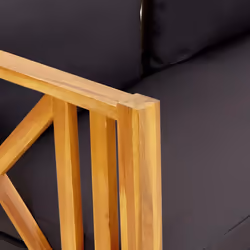 VidaXL 310308 banc de jardin Bois d'acacia, Tissu, Polyester - Vue supplémentaire 7