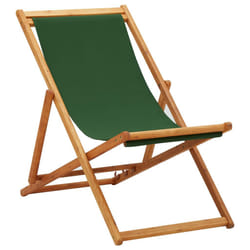 VidaXL 310315 chaise d'extérieur Terrace Siège rembourré Eucalyptus, Polyester Vert