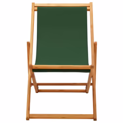 VidaXL 310315 chaise d'extérieur Terrace Siège rembourré Eucalyptus, Polyester Vert