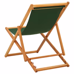 VidaXL 310315 chaise d'extérieur Terrace Siège rembourré Eucalyptus, Polyester Vert - Vue supplémentaire 4