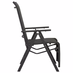 VidaXL 312195 chaise d'extérieur Terrace Aluminium Noir - Vue supplémentaire 4