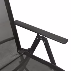VidaXL 312195 chaise d'extérieur Terrace Aluminium Noir - Vue supplémentaire 7