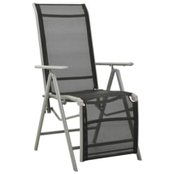 VidaXL 312197 chaise d'extérieur Terrace Aluminium Noir, Argent