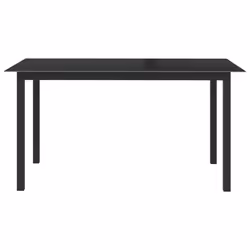 VidaXL 312201 table de jardin Noir