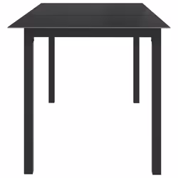 VidaXL 312201 table de jardin Noir