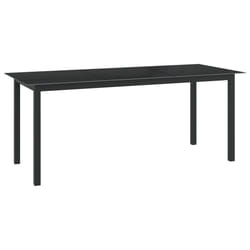 VidaXL 312202 table de jardin Noir
