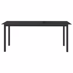 VidaXL 312202 table de jardin Noir
