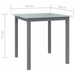 VidaXL 312203 table de jardin Gris - Vue supplémentaire 5