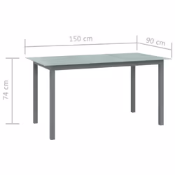 VidaXL 312204 table de jardin Gris - Vue supplémentaire 5